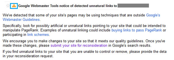 The Google Penguin warning in GWT